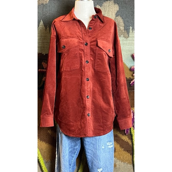 Madewell Oversized Buttondown Corduroy Jacket L - Picture 13 of 15